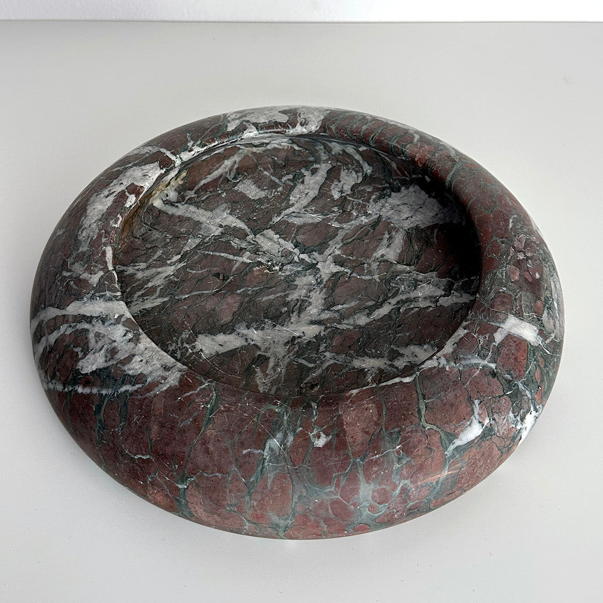 Italian Red Marble Rounded Edge Catchall