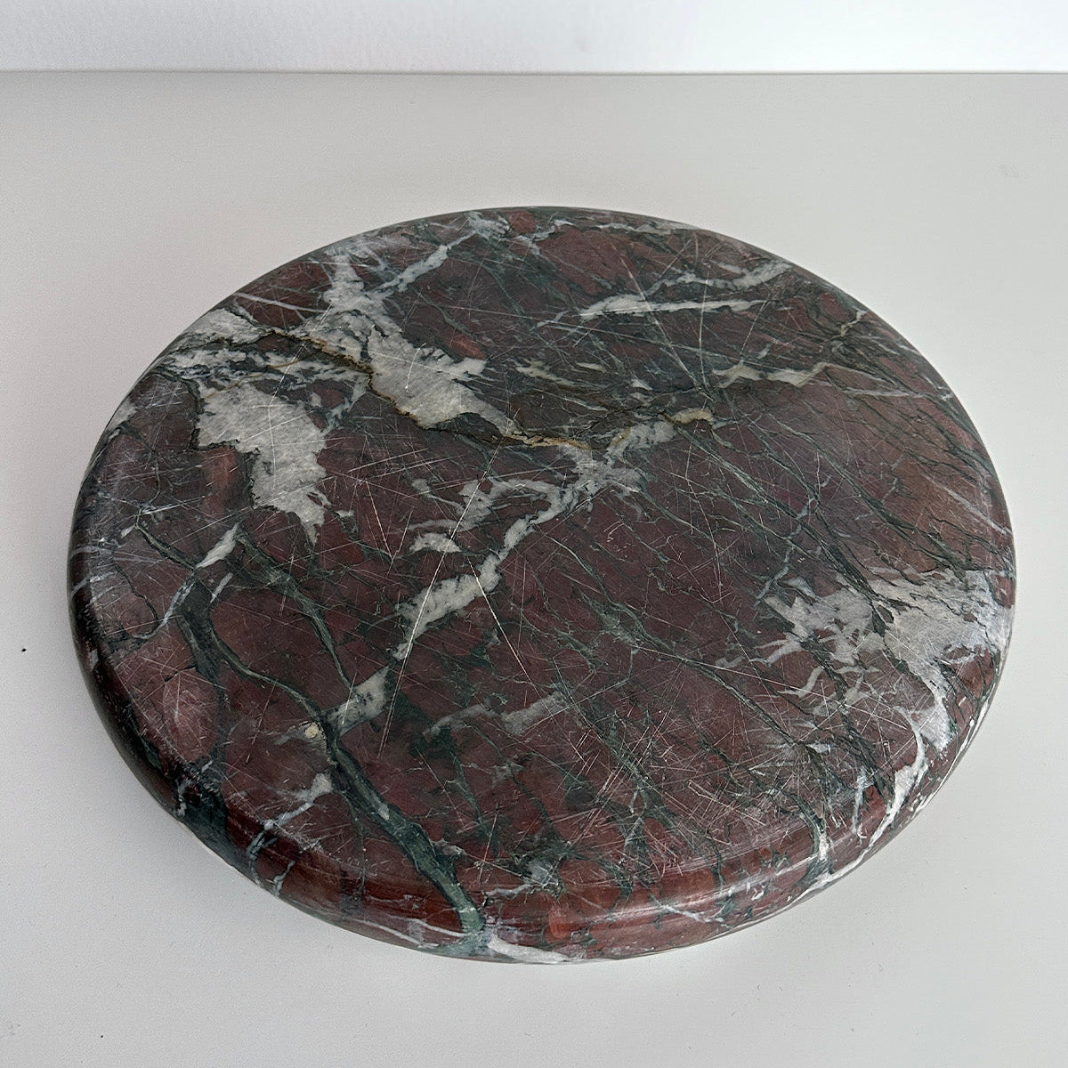 Italian Red Marble Rounded Edge Catchall
