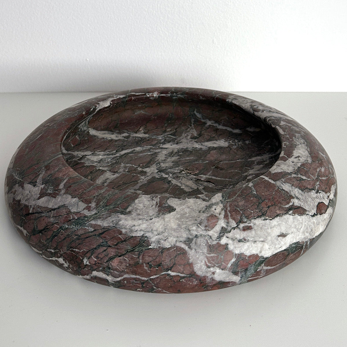 Italian Red Marble Rounded Edge Catchall