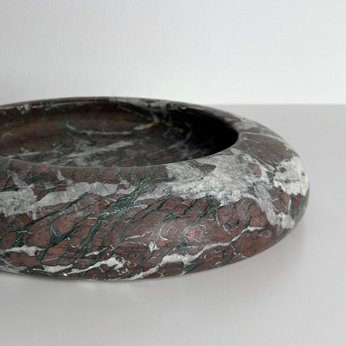 Italian Red Marble Rounded Edge Catchall