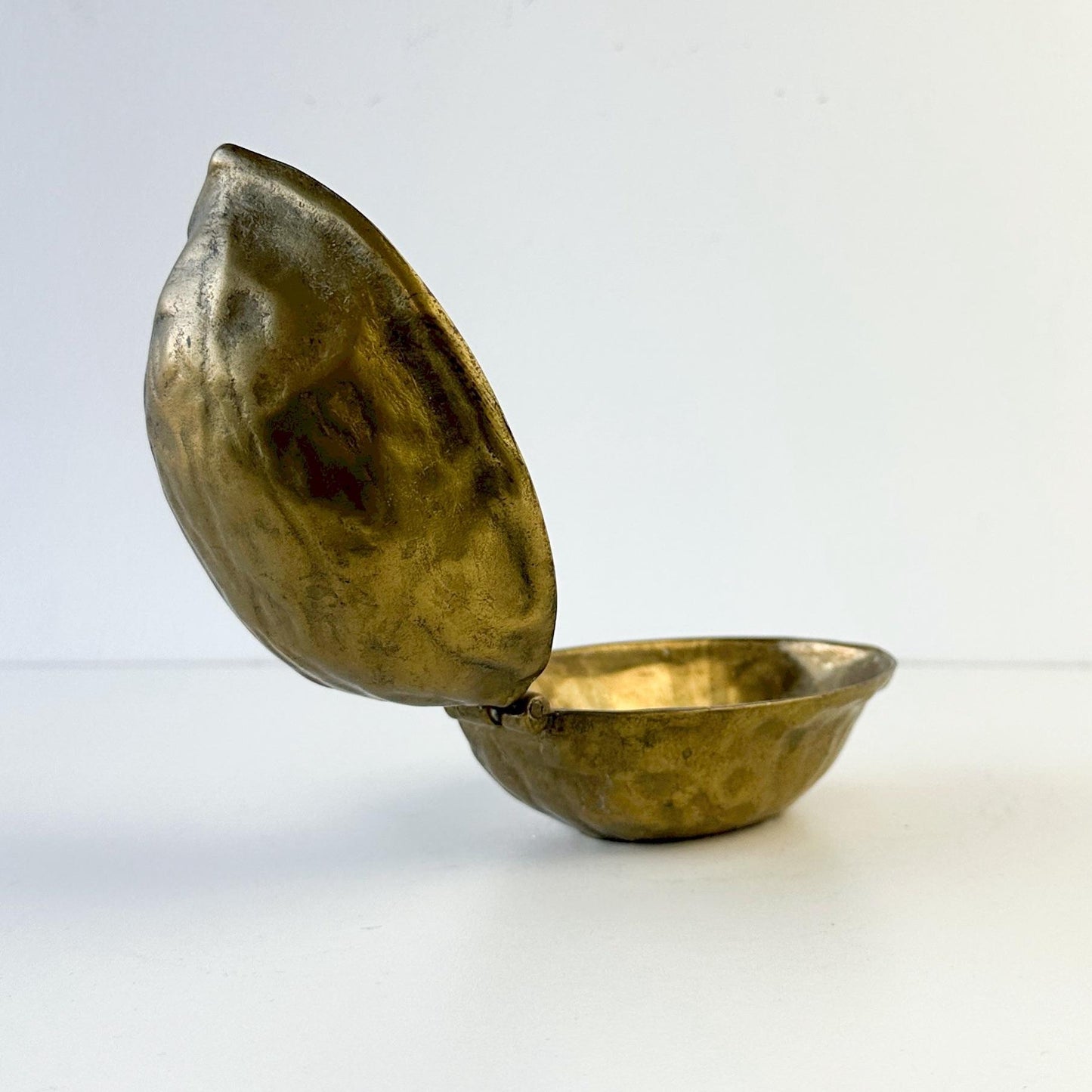Midcentury Oversized Brass Walnut Nutcracker
