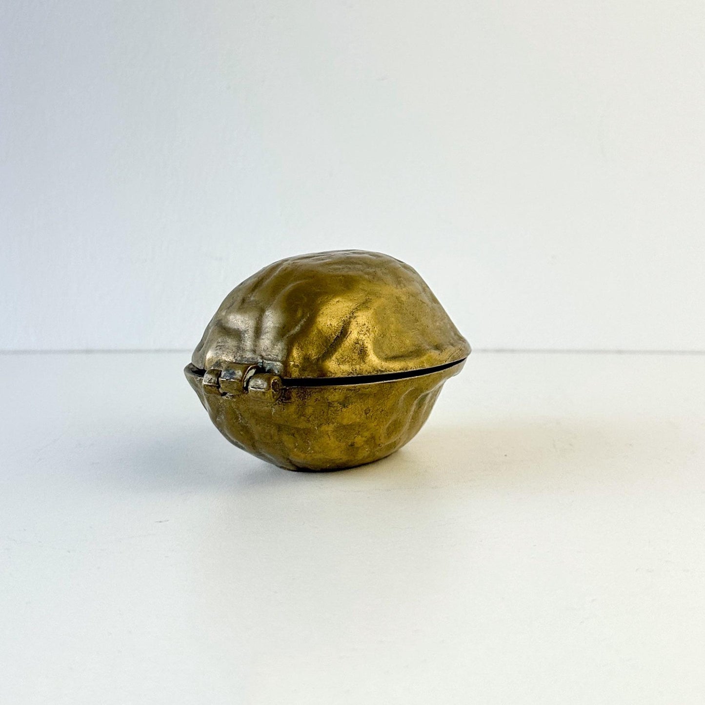 Midcentury Oversized Brass Walnut Nutcracker