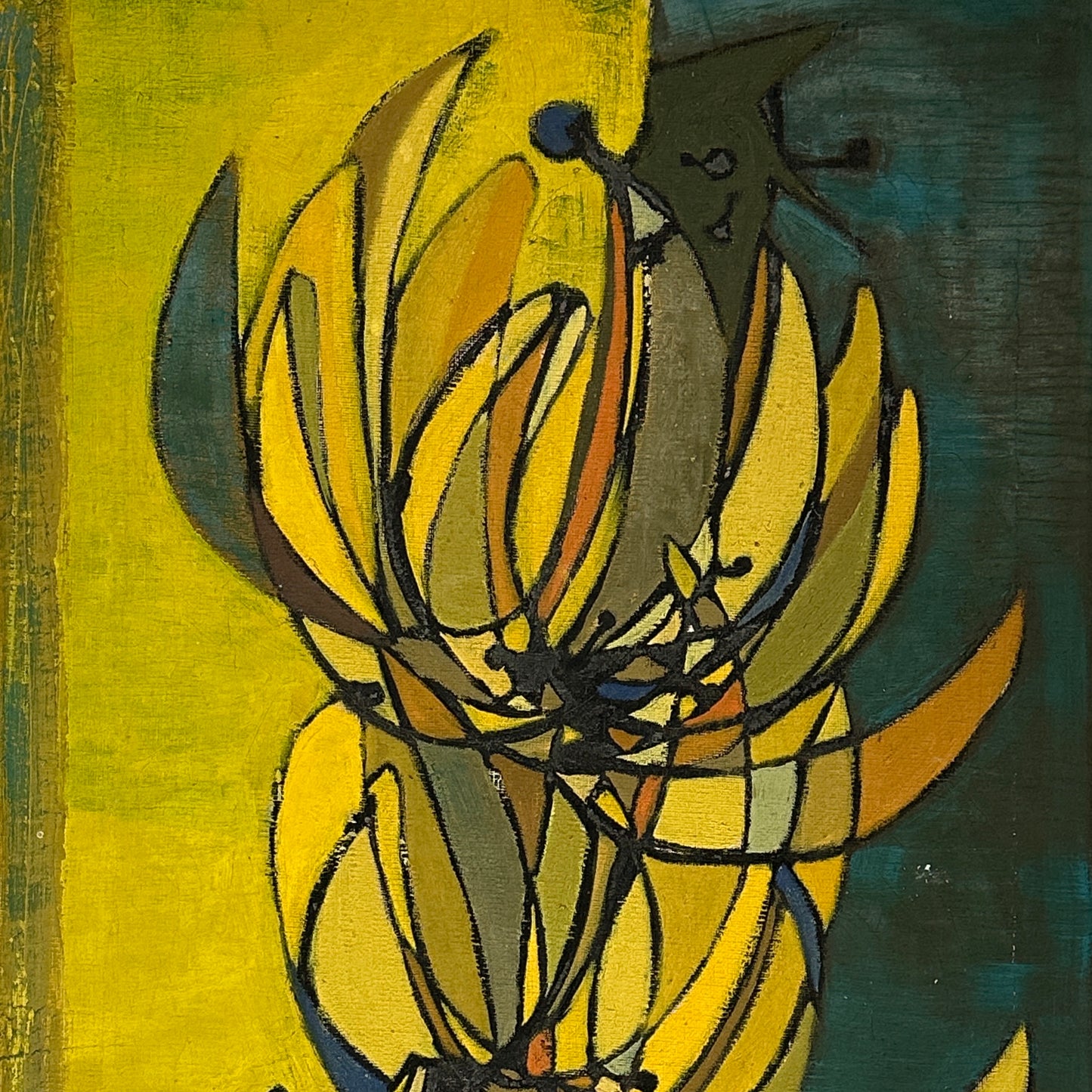Richards Mid-Century Banana Bunch Original Painting, 1950