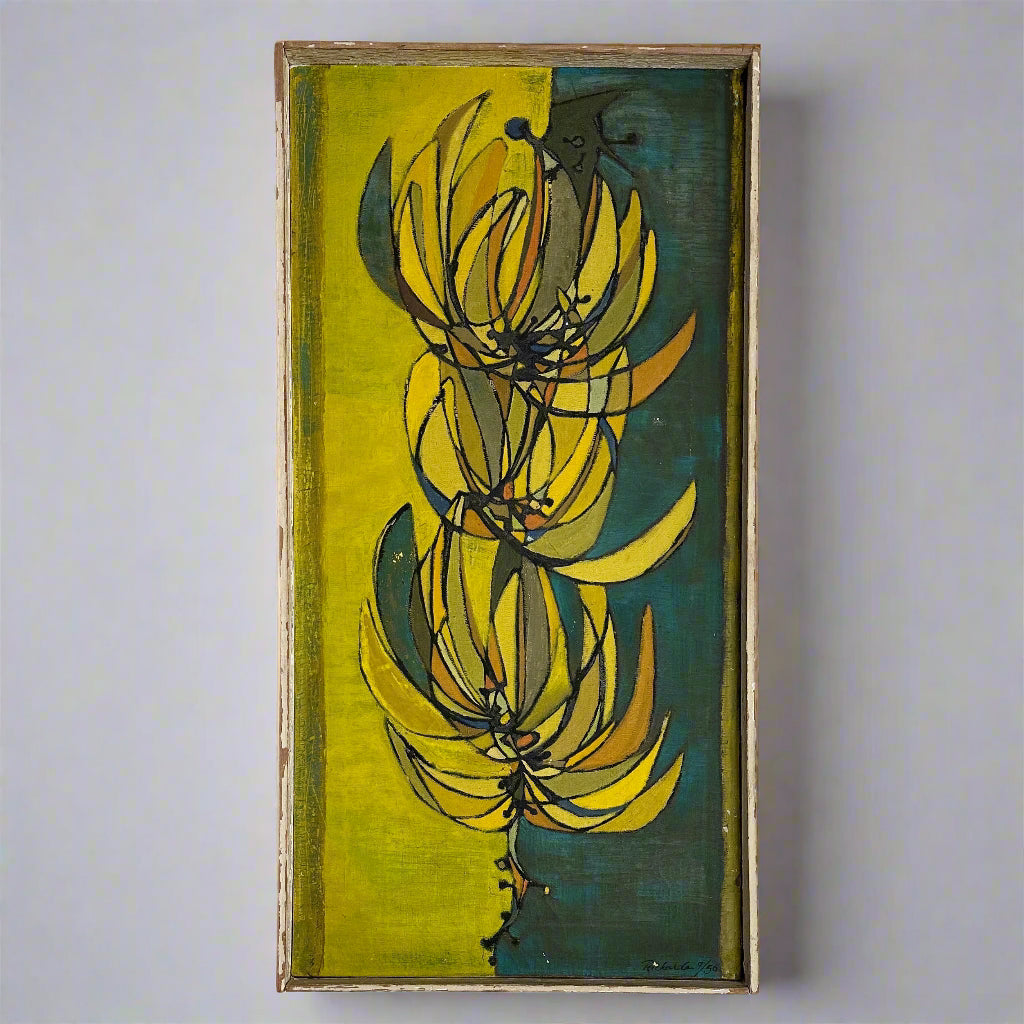 Richards Mid-Century Banana Bunch Original Painting, 1950