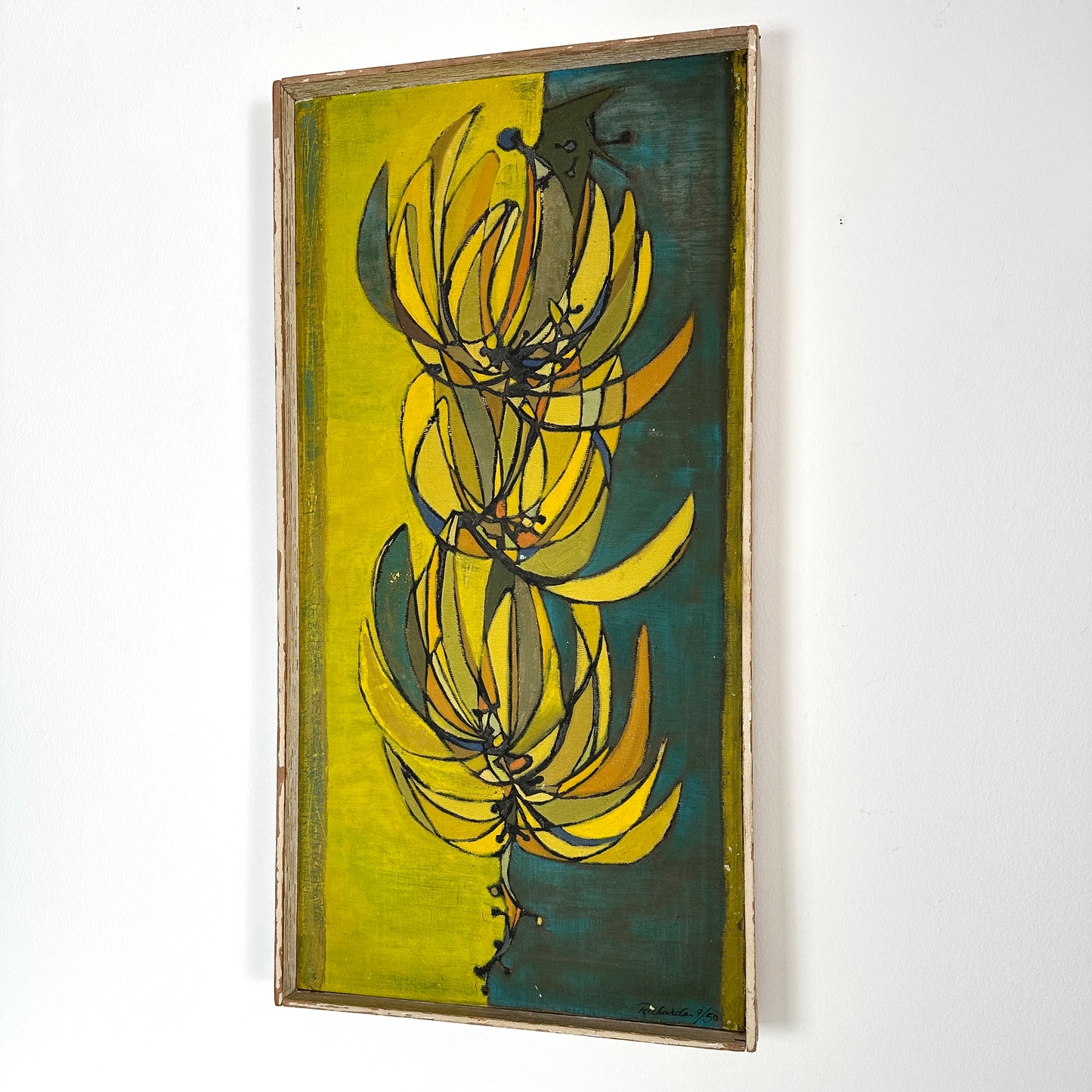 Richards Mid-Century Banana Bunch Original Painting, 1950