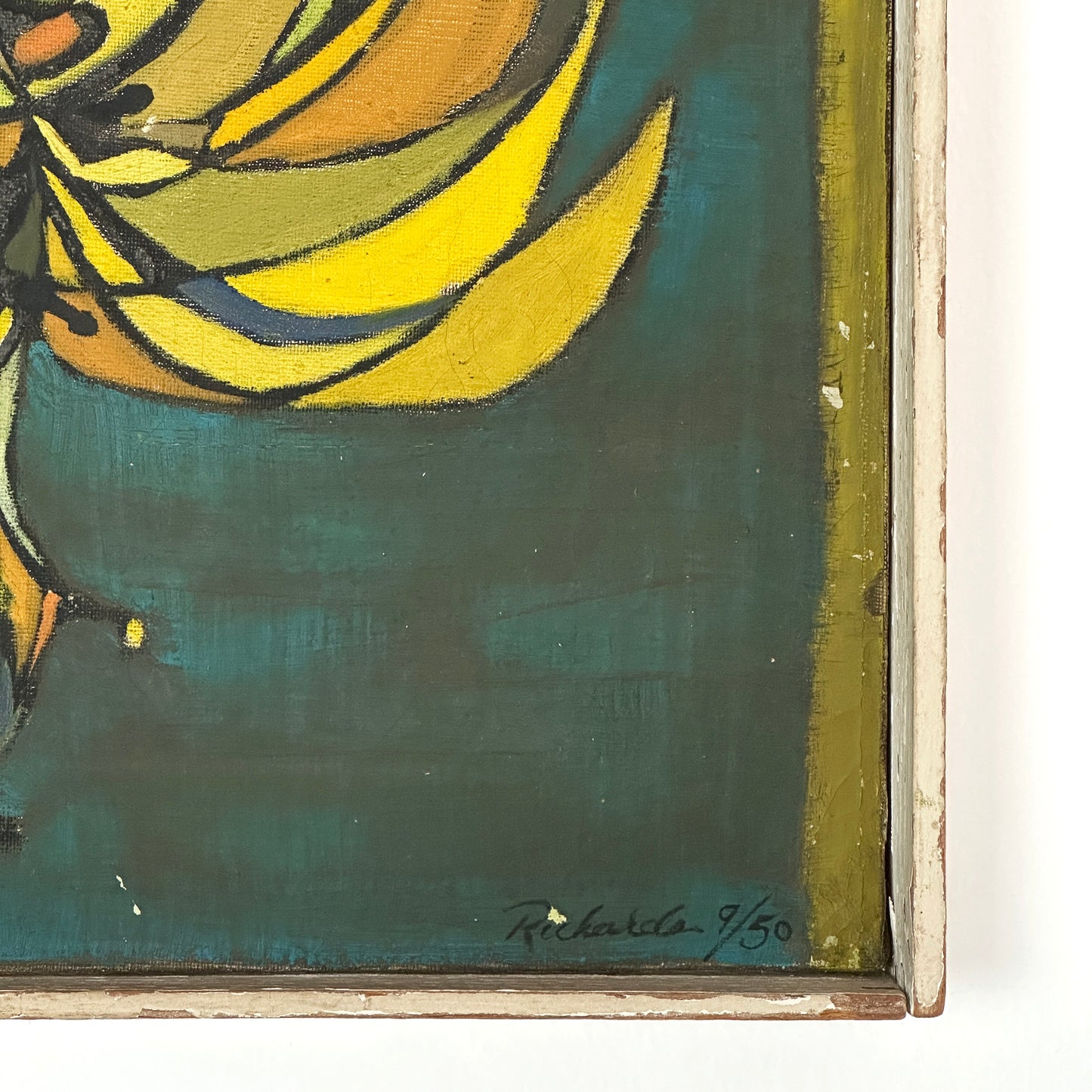 Richards Mid-Century Banana Bunch Original Painting, 1950