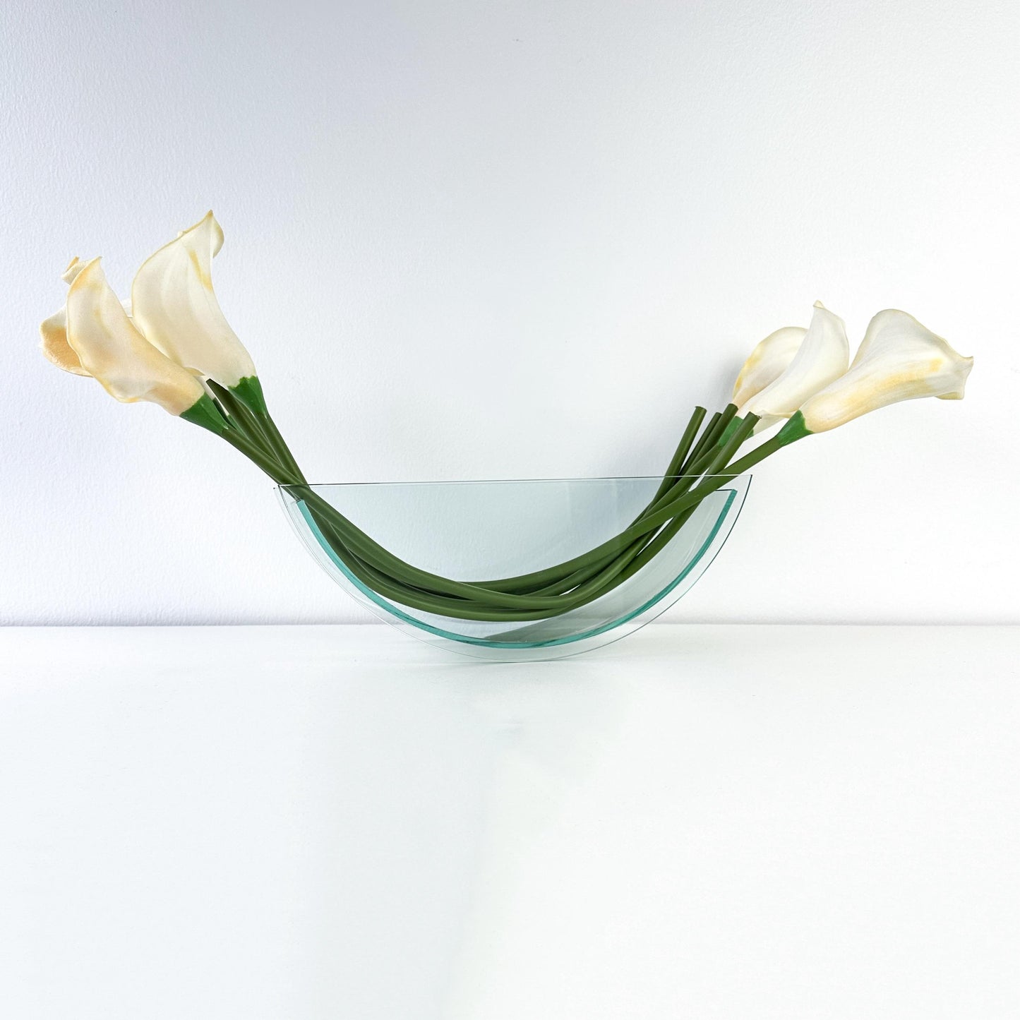 Postmodern Counterweight Glass Vase or Fruit Bowl