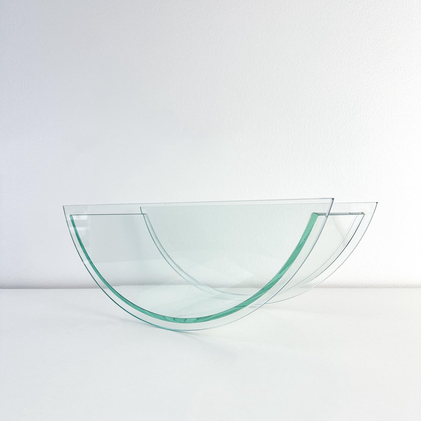 Postmodern Counterweight Glass Vase or Fruit Bowl