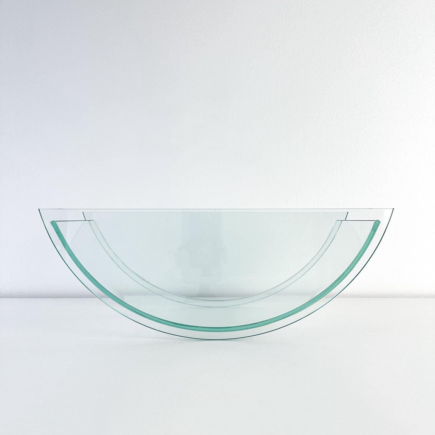 Postmodern Counterweight Glass Vase or Fruit Bowl