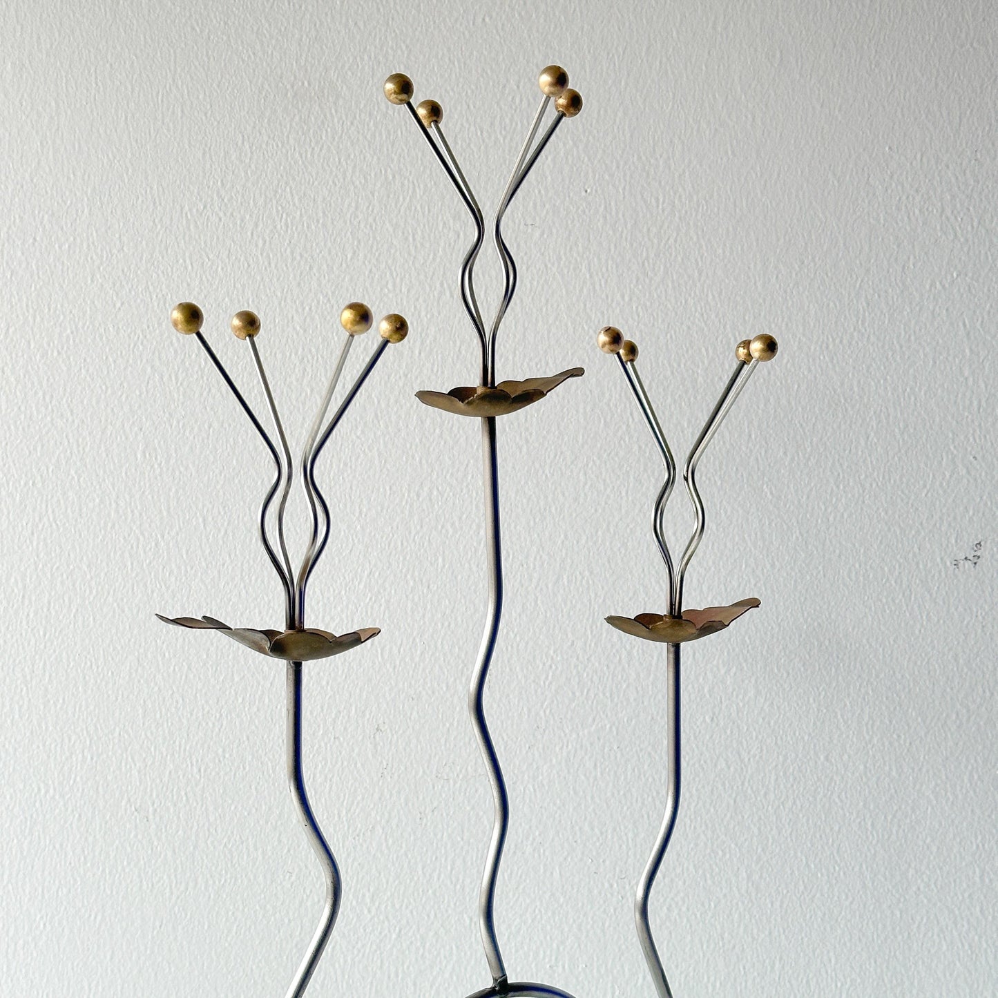 Postmodern Tony Evans(1942-2009) Three Candle Candelabra