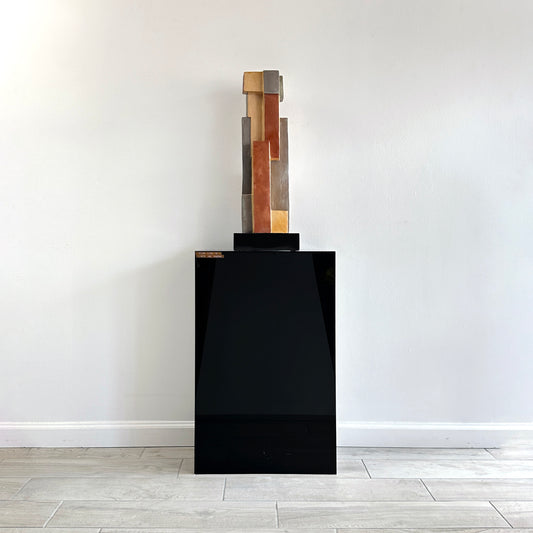 1976 Helen Simon "Lights and Shadows" Sculpture on Lucite Base