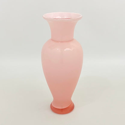 Larry Laslo for Mikasa Blush Art Glass Opaline Vase