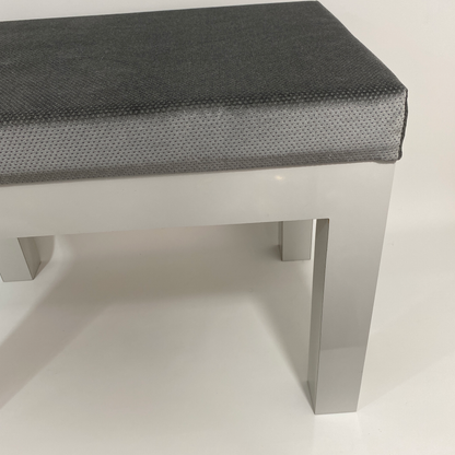 Parsons Grey Laminate Upholstered Bench