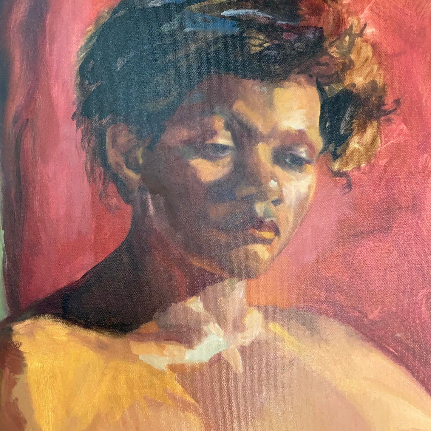 1986 Oil on Canvas by Linda Kolar Titled "Kiki"
