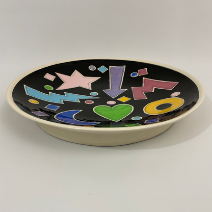 Ted Saito Artist Studio Pottery Pop Art Dish