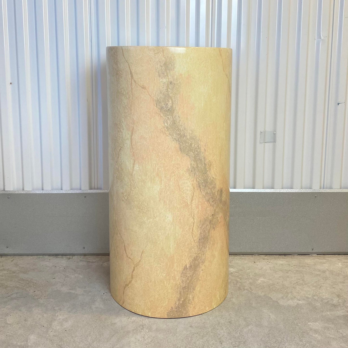 Custom Marble Lacquered Fiberglass Pedestal Column