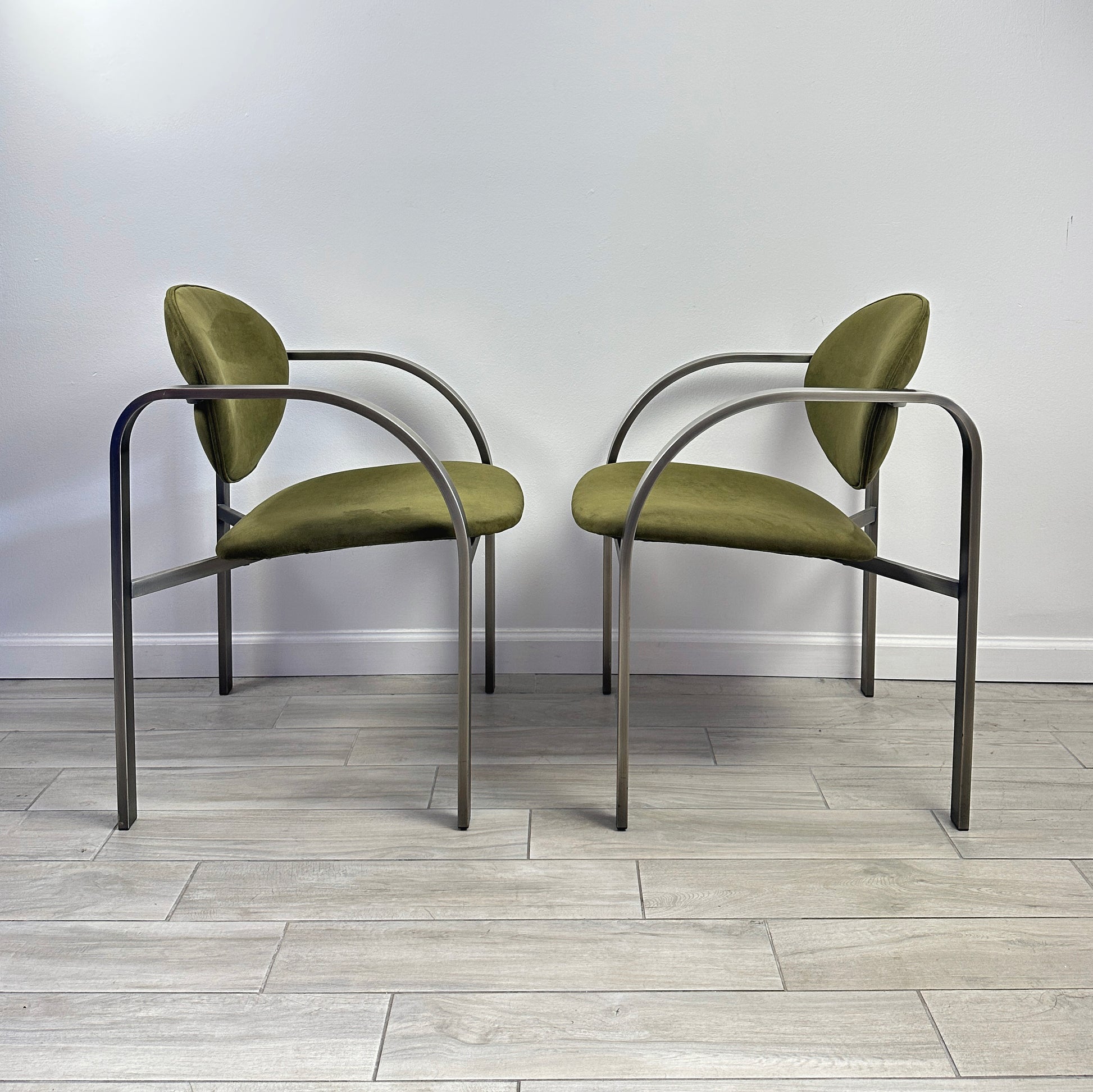 Vintage Design Institute of America Postmodern Side Chair- A Pair
