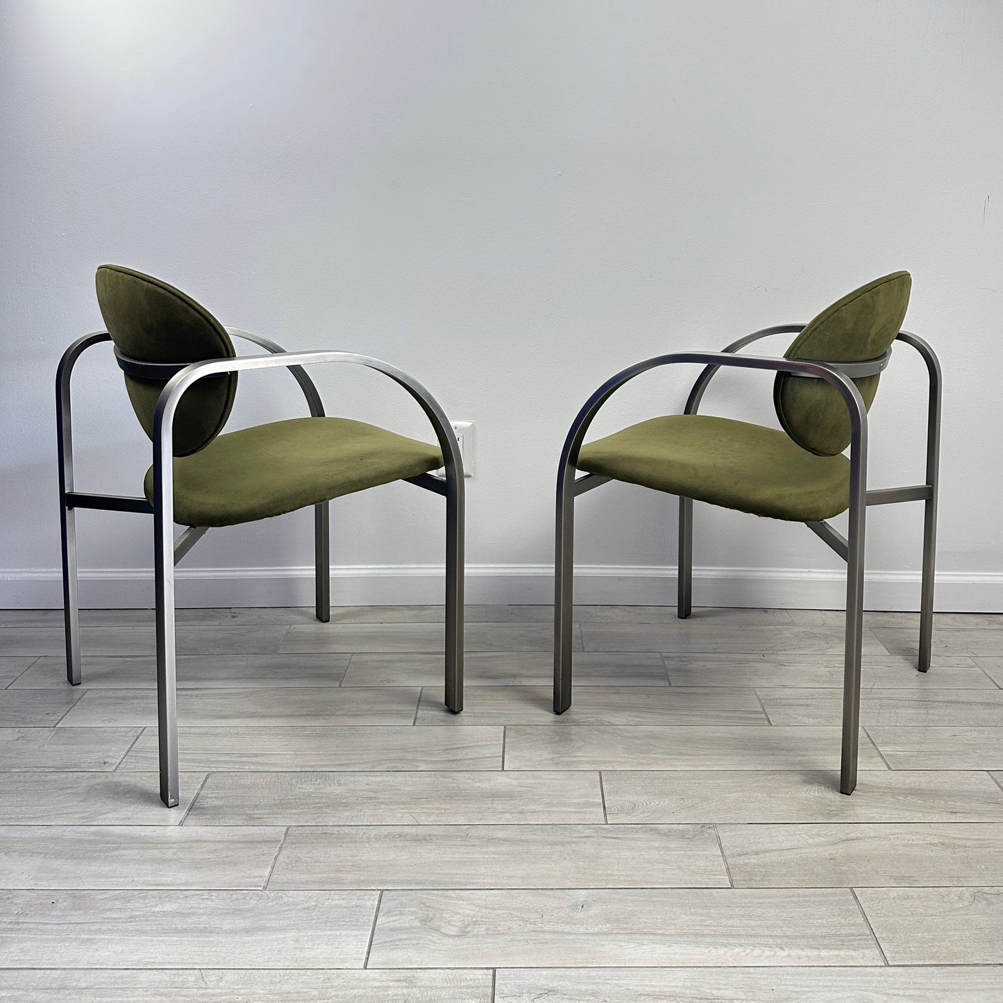 Vintage Design Institute of America Postmodern Side Chair- A Pair