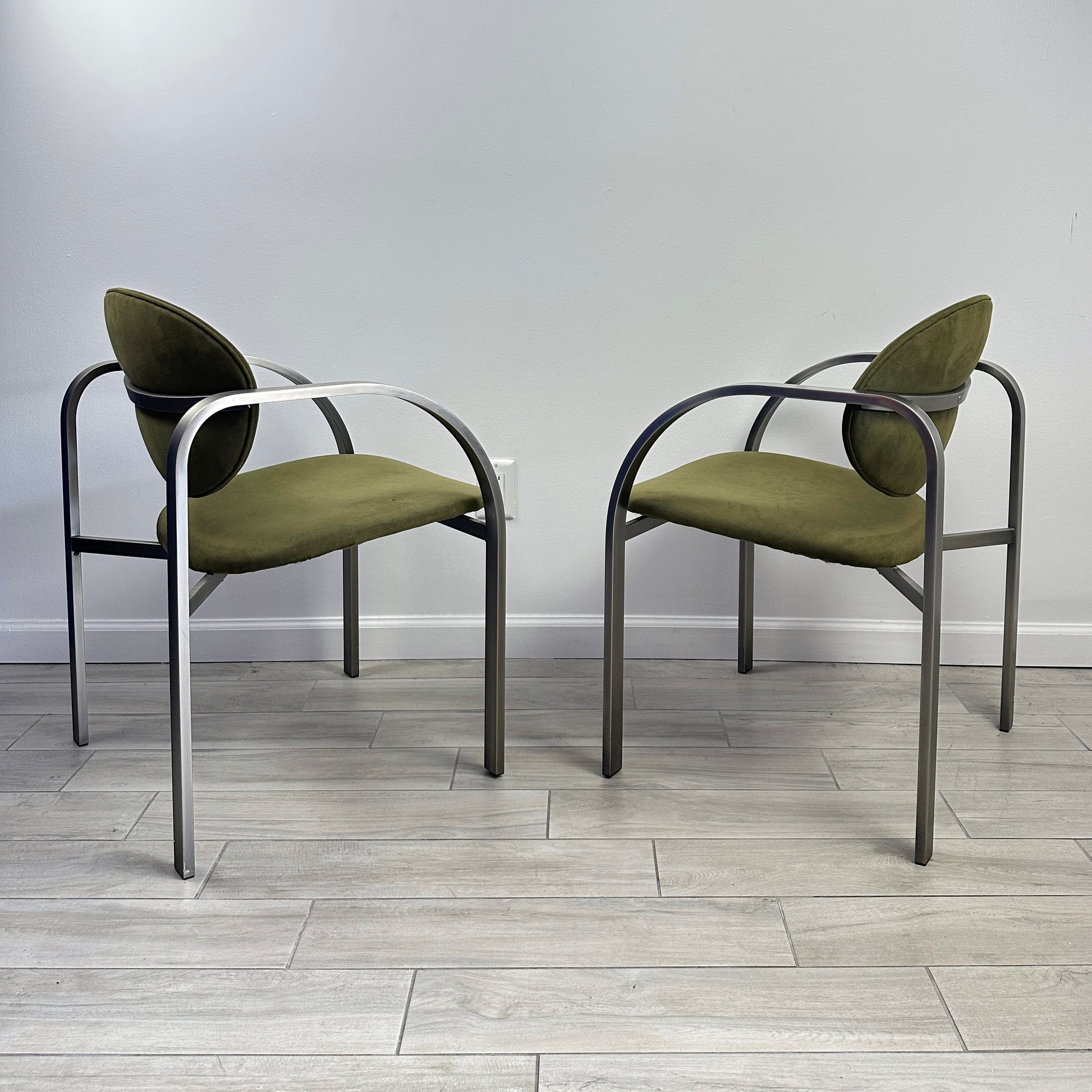 Vintage Design Institute of America Postmodern Side Chair- A Pair