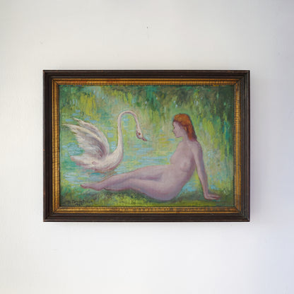 1962 Otto Rothenburgh Modernist Nude Nature Original Oil Painting
