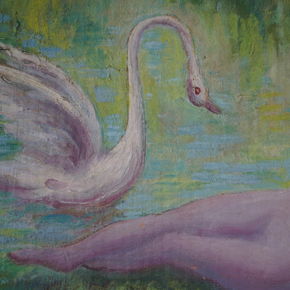 1962 Otto Rothenburgh Modernist Nude Nature Original Oil Painting