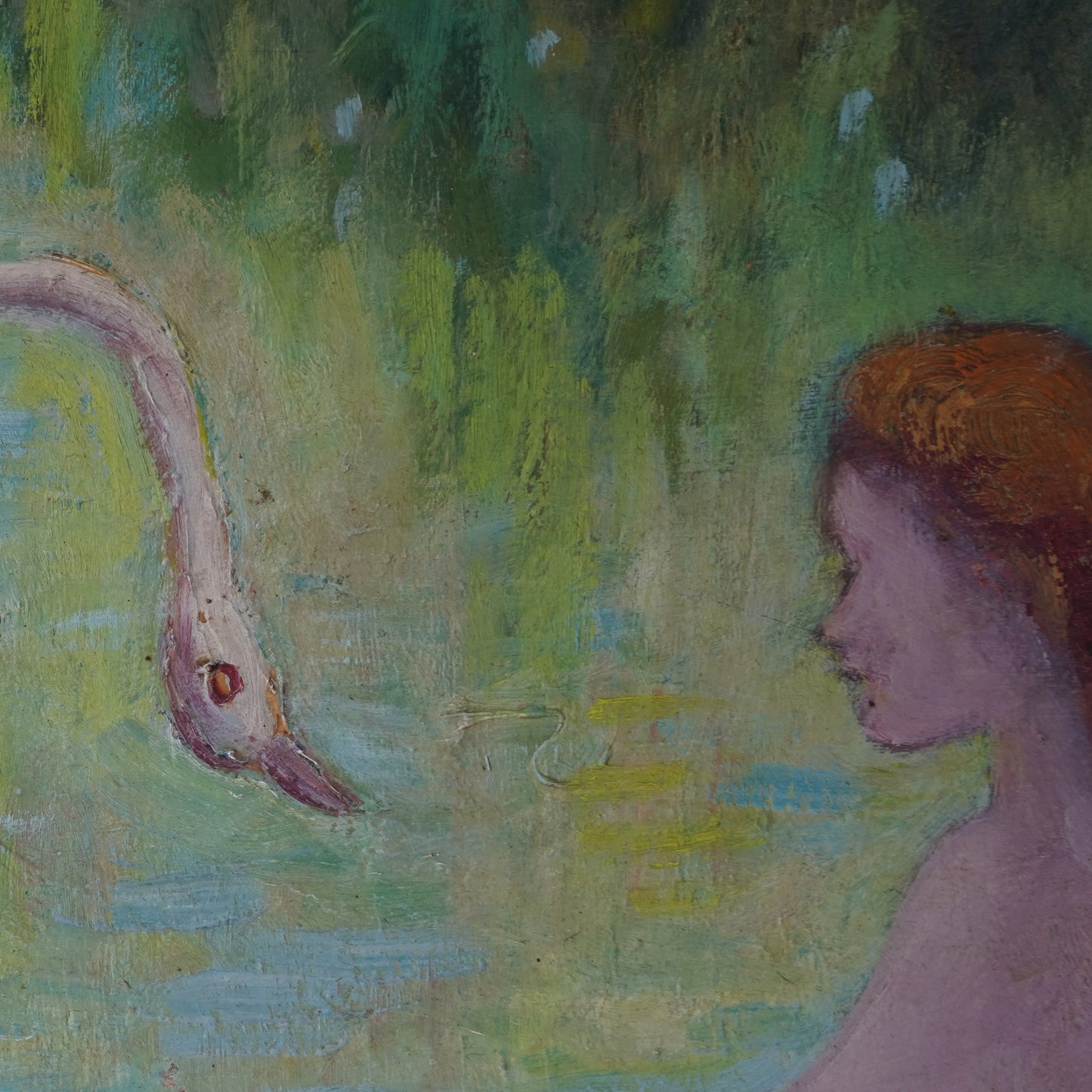 1962 Otto Rothenburgh Modernist Nude Nature Original Oil Painting