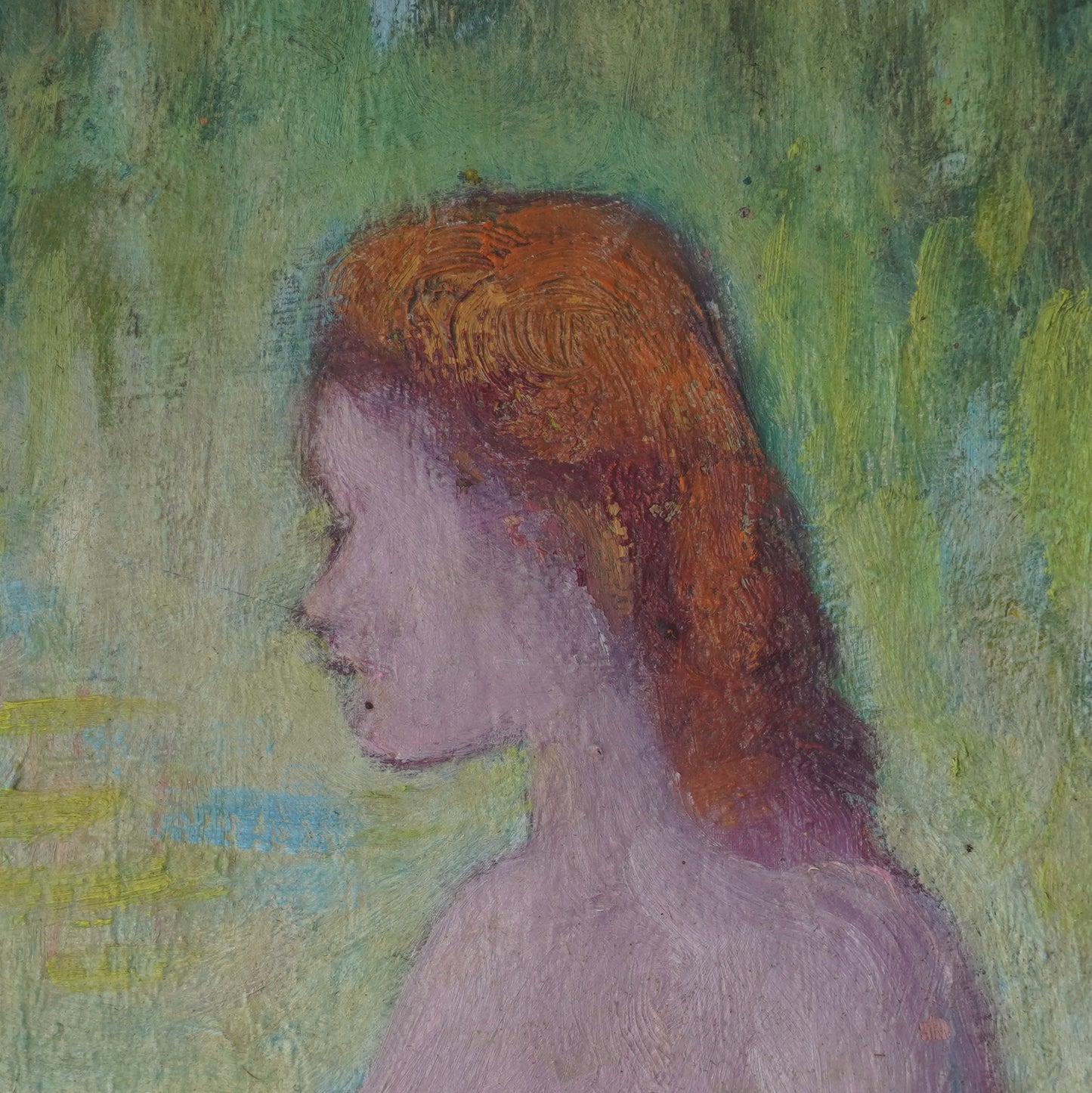 1962 Otto Rothenburgh Modernist Nude Nature Original Oil Painting