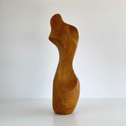 Abstract Expressionist Wood Sculpture by John Schackerman