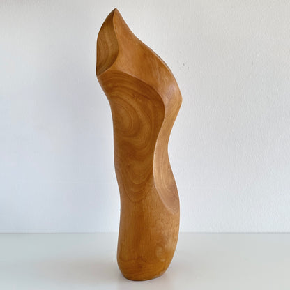 Abstract Expressionist Wood Sculpture by John Schackerman