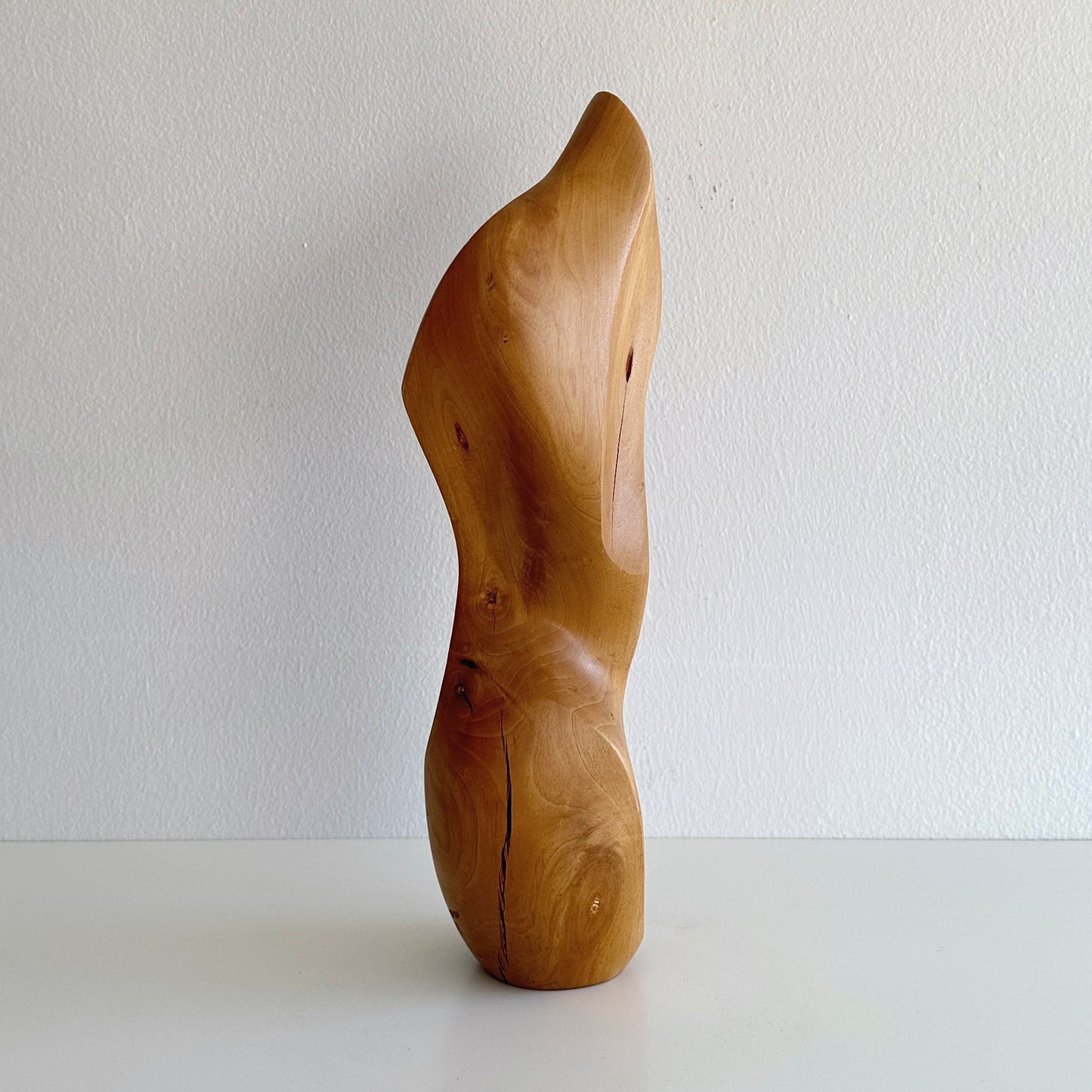 Abstract Expressionist Wood Sculpture by John Schackerman