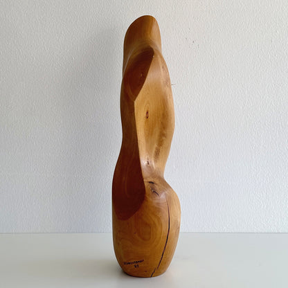 Abstract Expressionist Wood Sculpture by John Schackerman