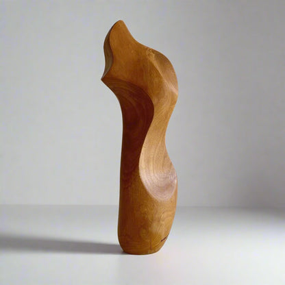 Abstract Expressionist Wood Sculpture by John Schackerman