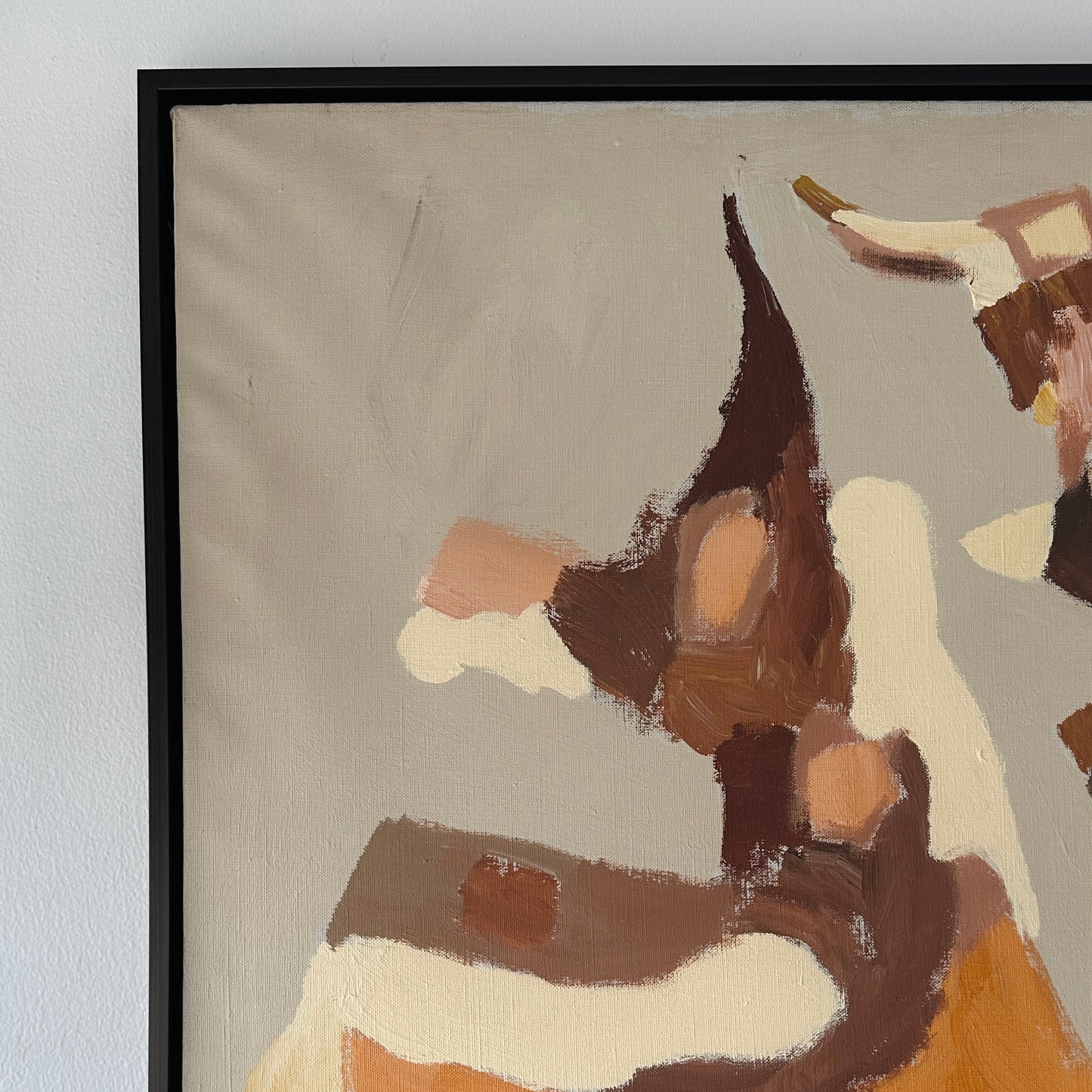 Jacob Semiatin (1915–2003) Expressionist Oil Painting Original, 1960s