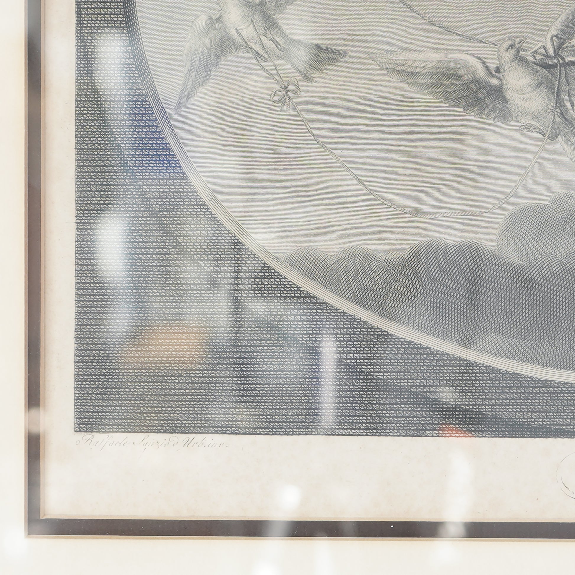 Late 18th–Early 19th Century Neoclassical “Venere” Venus Engraving After Raphael – Tofanelli & Bertigneni