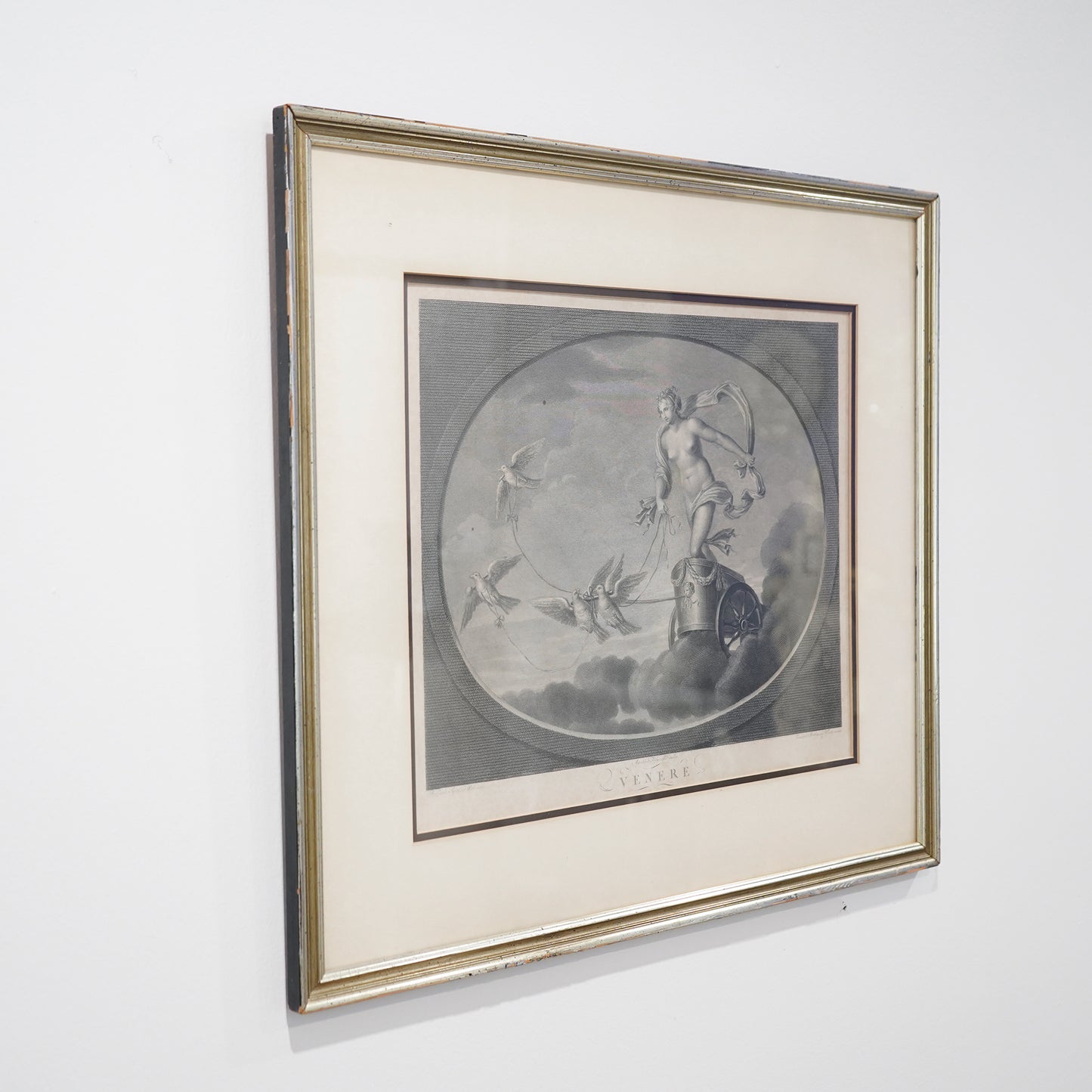 Late 18th–Early 19th Century Neoclassical “Venere” Venus Engraving After Raphael – Tofanelli & Bertigneni