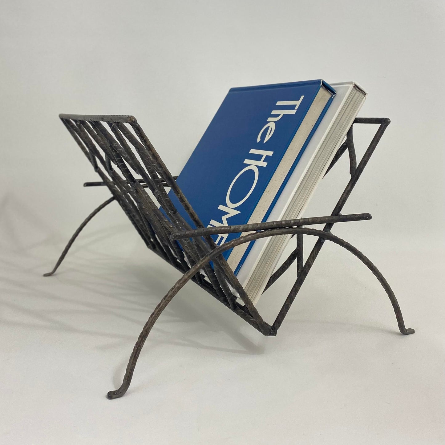 Brutalist Artist Studio Iron Magazine/Book Rack