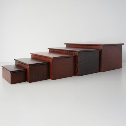 Vintage Vermont Stacking Stash Box Collection- Set of 5