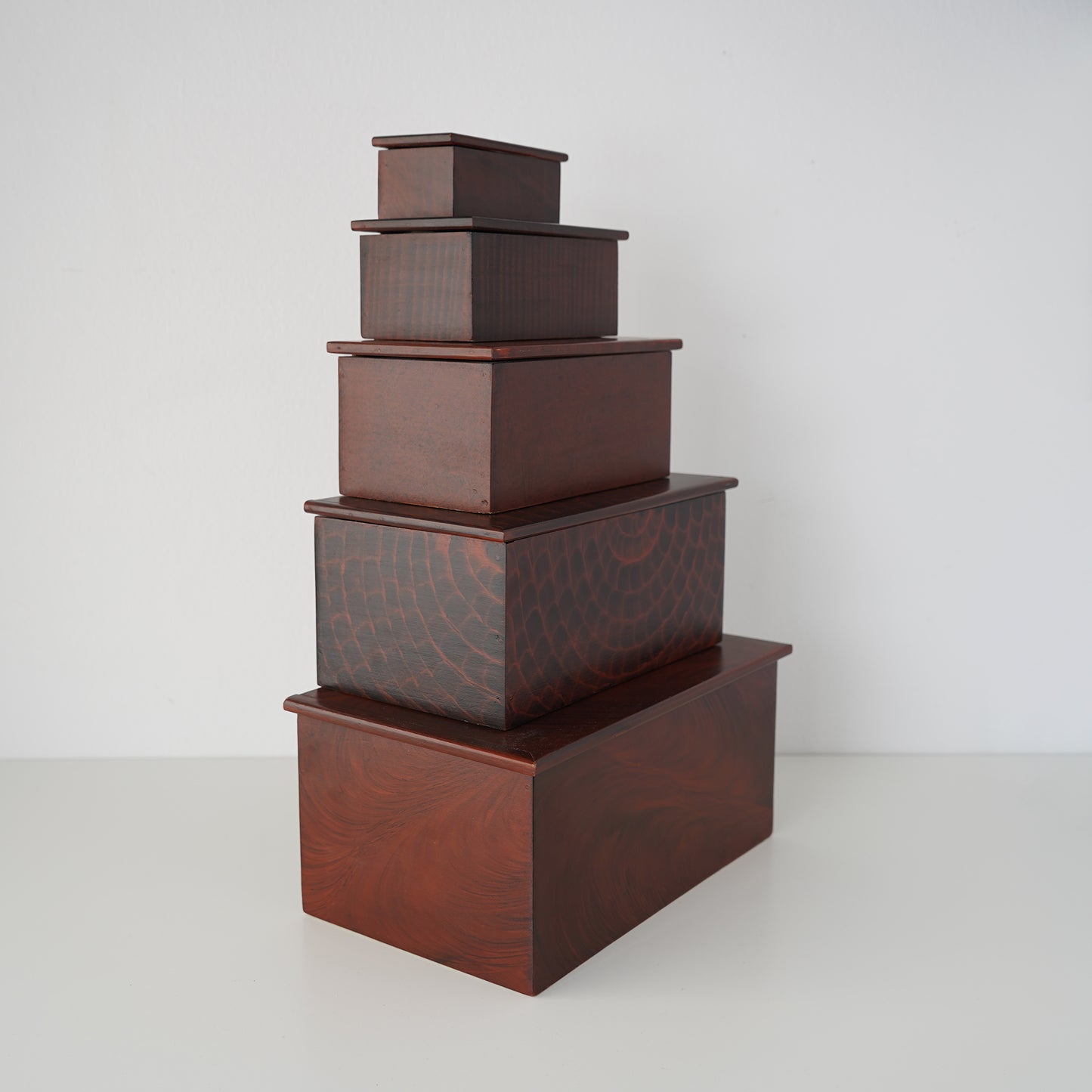 Vintage Vermont Stacking Stash Box Collection- Set of 5
