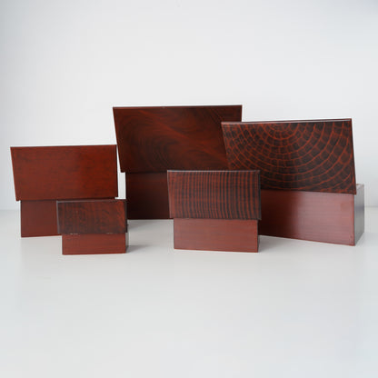 Vintage Vermont Stacking Stash Box Collection- Set of 5