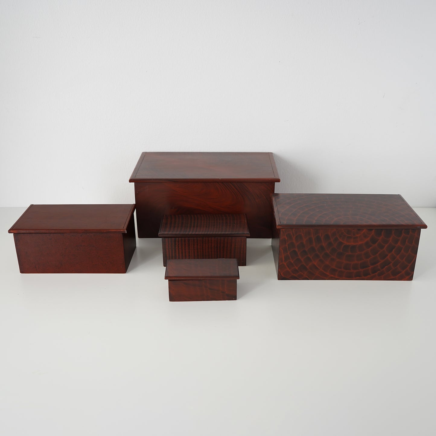 Vintage Vermont Stacking Stash Box Collection- Set of 5