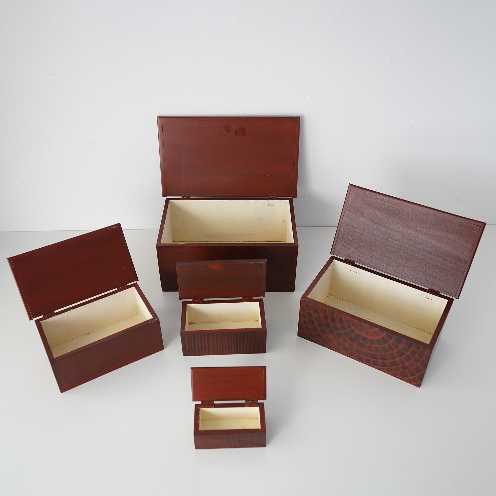 Vintage Vermont Stacking Stash Box Collection- Set of 5