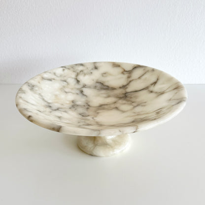 Early 20th Century Italian Marble Tazza Centerpiece Pedestal Bowl