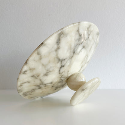 Early 20th Century Italian Marble Tazza Centerpiece Pedestal Bowl