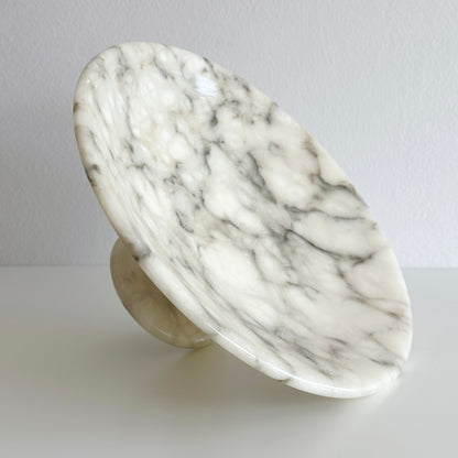Early 20th Century Italian Marble Tazza Centerpiece Pedestal Bowl