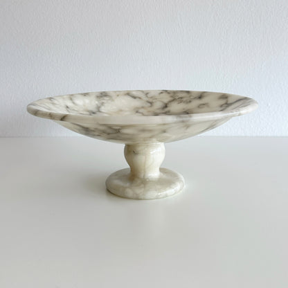 Early 20th Century Italian Marble Tazza Centerpiece Pedestal Bowl