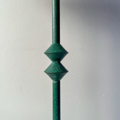 Giacometti Style Iron Floor Lamp With Pleated Shade