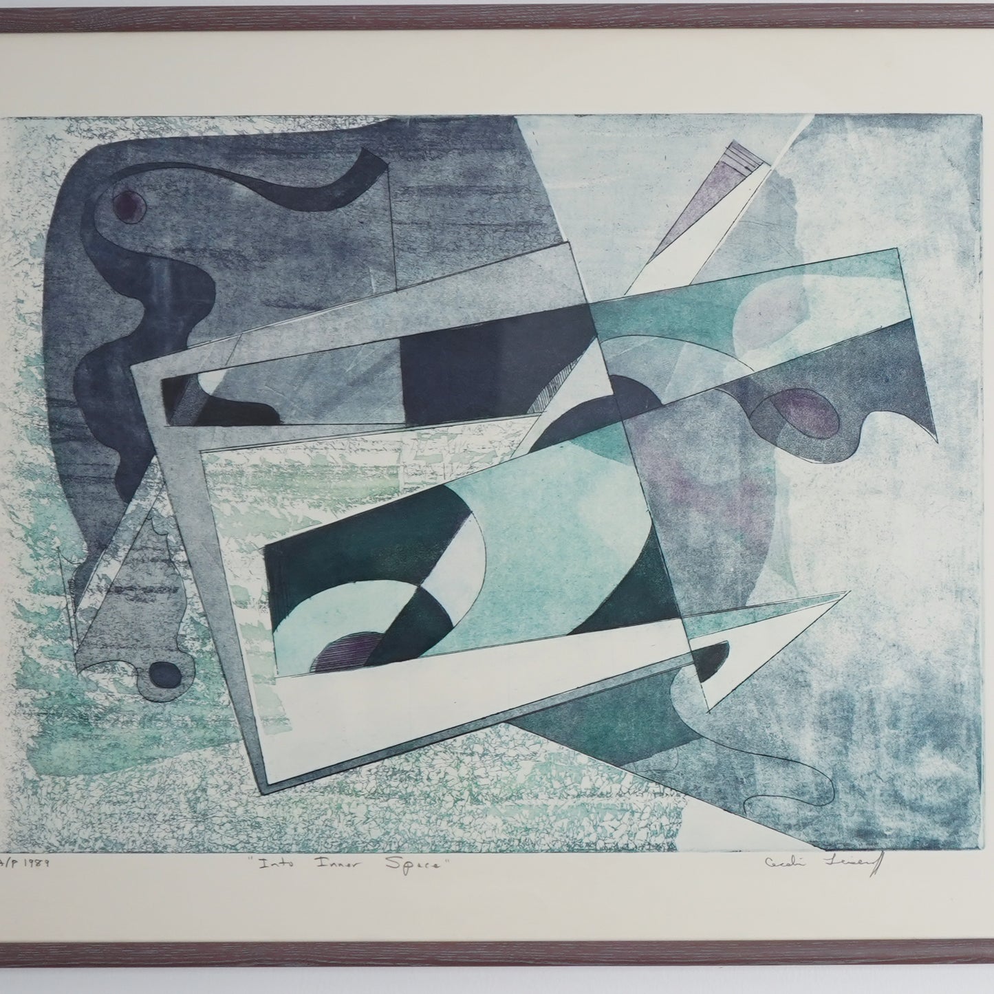 1989 Cecilia Leiseroff (1930-2019) Original Artist Proof Intaglio Print