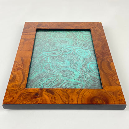 Lacquered Burl 5 X 7 Picture Frame Made in Italy