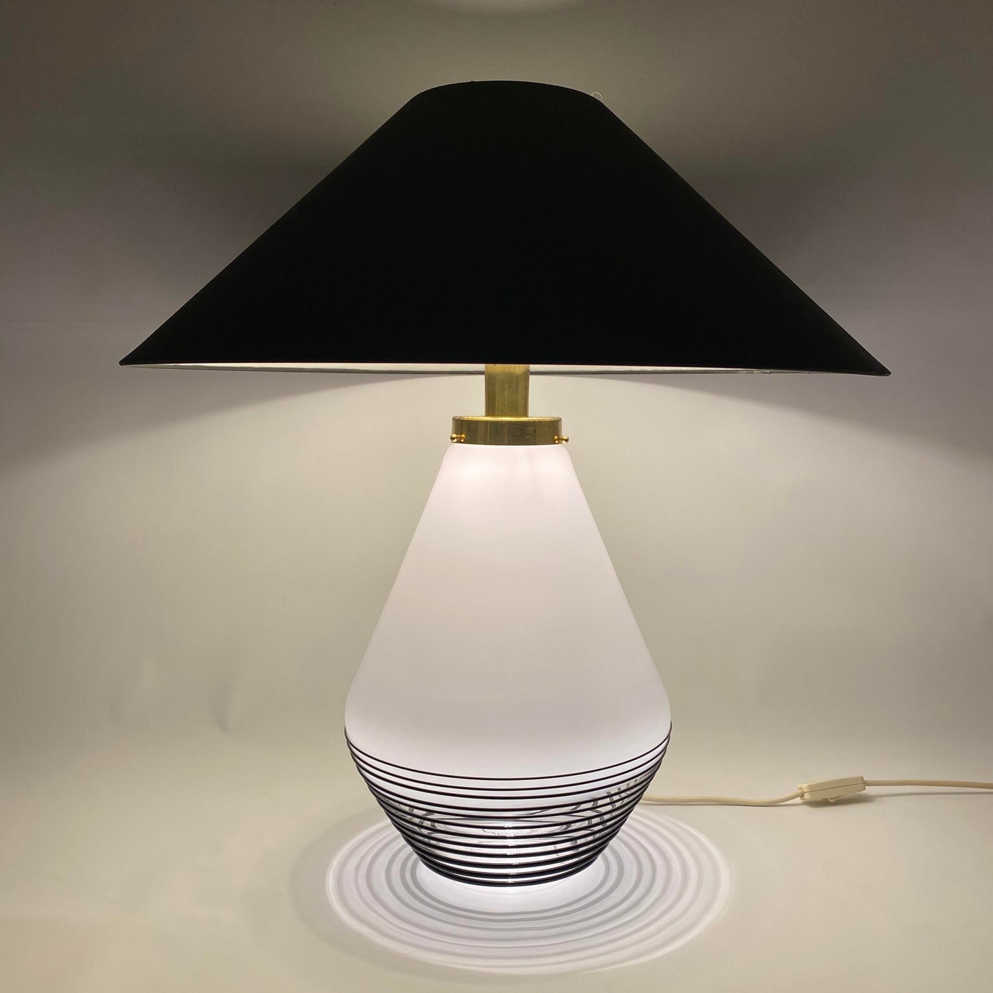 Lino Tagliapietra Attributed Murano Glass Table Lamp by La Murrina