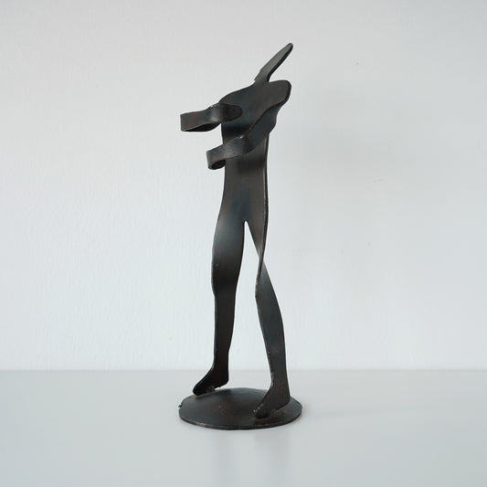 Late 20th Century Vintage Forged Iron Figure Sculpture